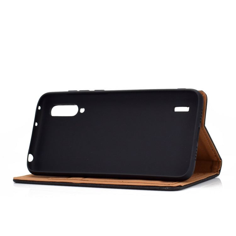 For Xiaomi Mi CC9 Solid Color Magnetic Horizontal Flip Leather Case with Card Slot & Holder