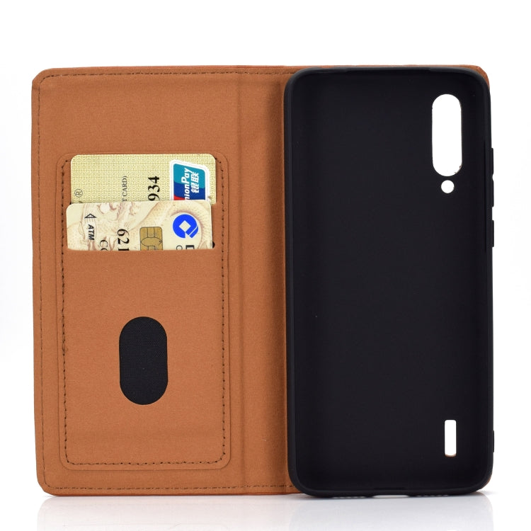 For Xiaomi Mi CC9 Solid Color Magnetic Horizontal Flip Leather Case with Card Slot & Holder
