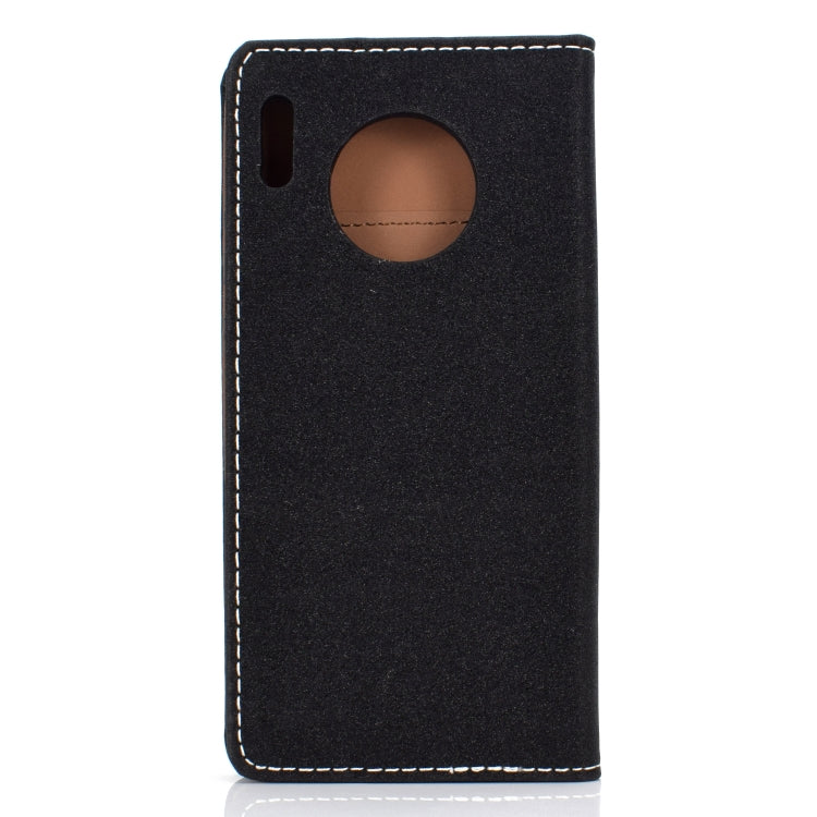 For Huawei Mate 30 Solid Color Magnetic Horizontal Flip Leather Case with Card Slot & Holder