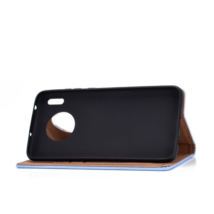 For Huawei Mate 30 Solid Color Magnetic Horizontal Flip Leather Case with Card Slot & Holder