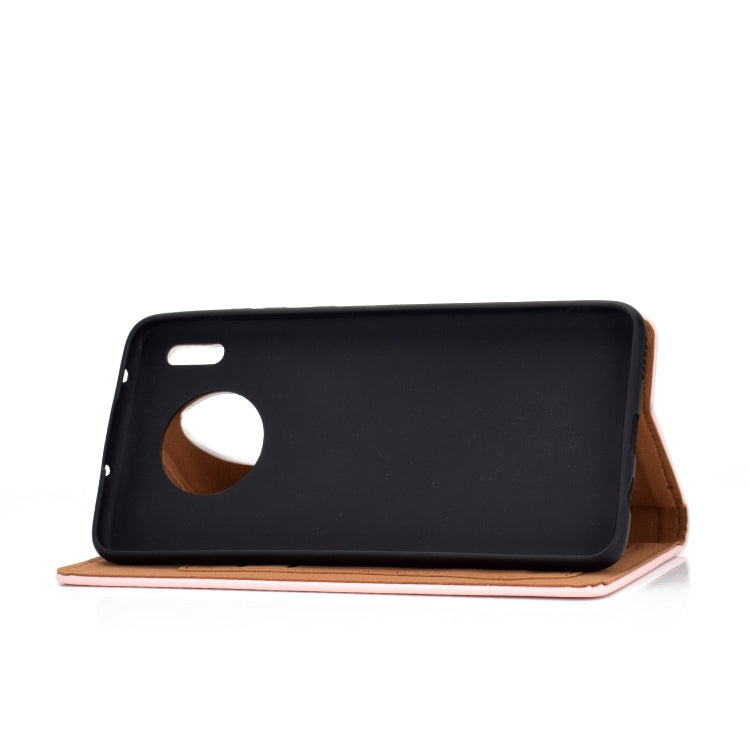 For Huawei Mate 30 Solid Color Magnetic Horizontal Flip Leather Case with Card Slot & Holder