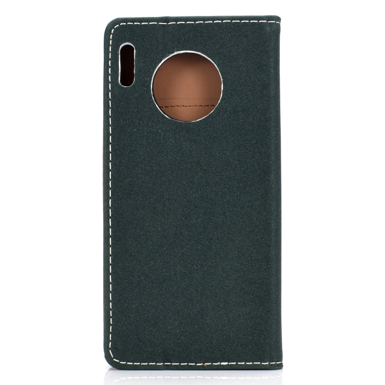For Huawei Mate 30 Solid Color Magnetic Horizontal Flip Leather Case with Card Slot & Holder