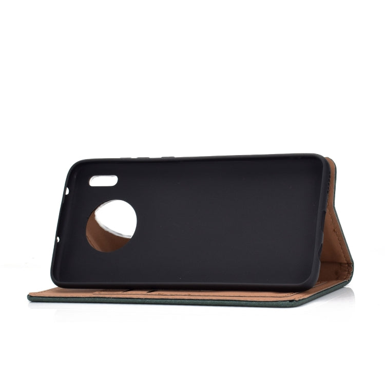 For Huawei Mate 30 Solid Color Magnetic Horizontal Flip Leather Case with Card Slot & Holder