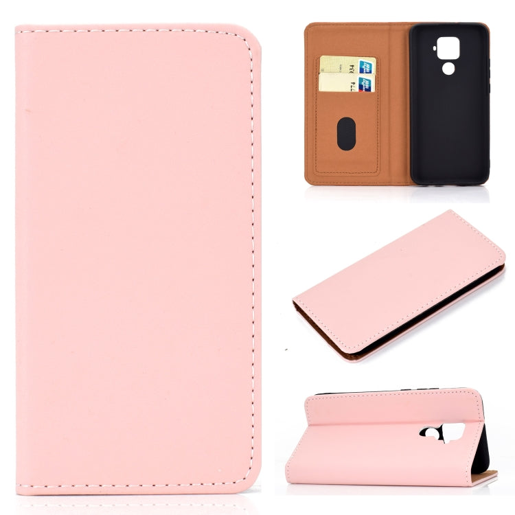 For Huawei Mate 30 Lite Solid Color Magnetic Horizontal Flip Leather Case with Card Slot & Holder