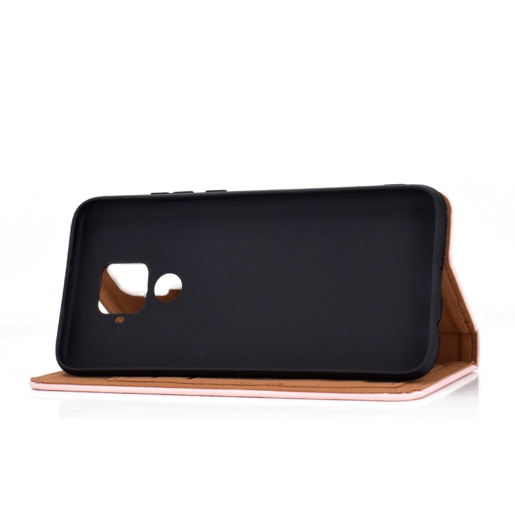 For Huawei Mate 30 Lite Solid Color Magnetic Horizontal Flip Leather Case with Card Slot & Holder