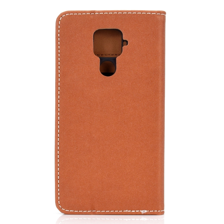 For Huawei Mate 30 Lite Solid Color Magnetic Horizontal Flip Leather Case with Card Slot & Holder