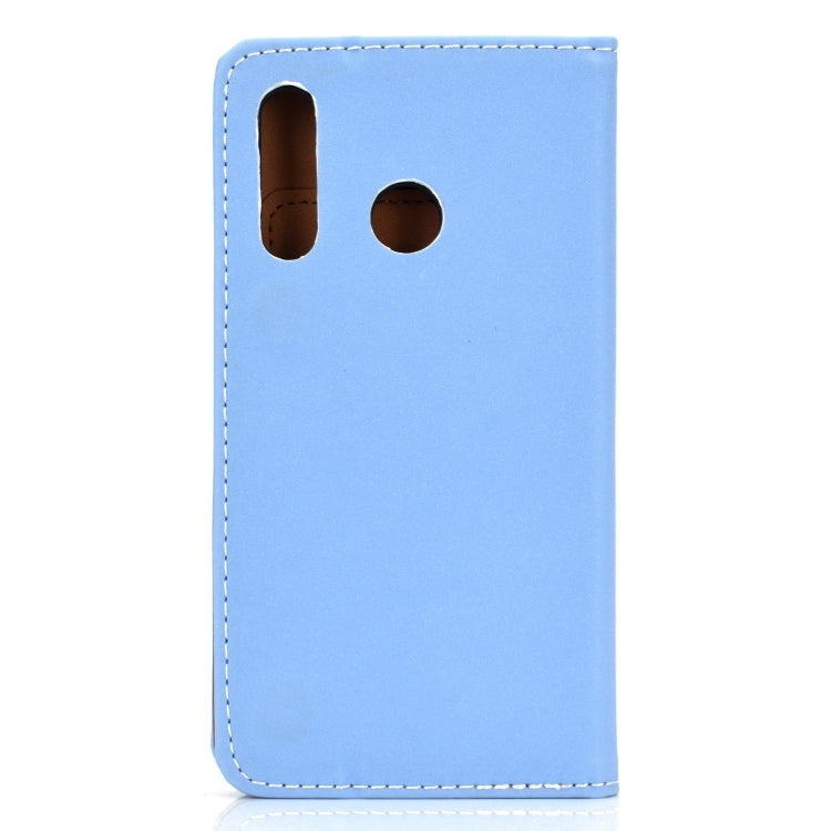 For Huawei P30 Lite Solid Color Magnetic Horizontal Flip Leather Case with Card Slot & Holder