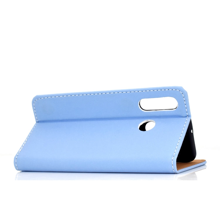 For Huawei P30 Lite Solid Color Magnetic Horizontal Flip Leather Case with Card Slot & Holder