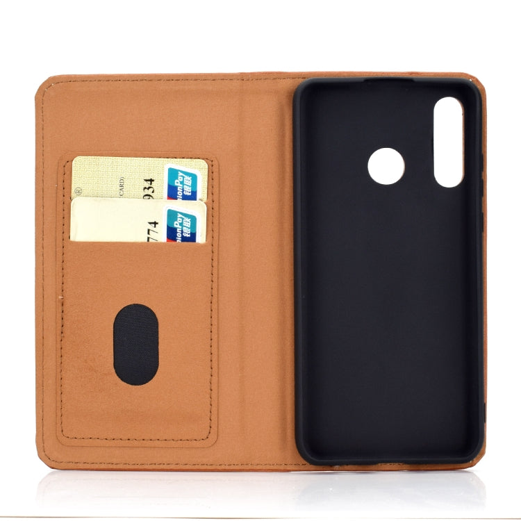 For Huawei P30 Lite Solid Color Magnetic Horizontal Flip Leather Case with Card Slot & Holder