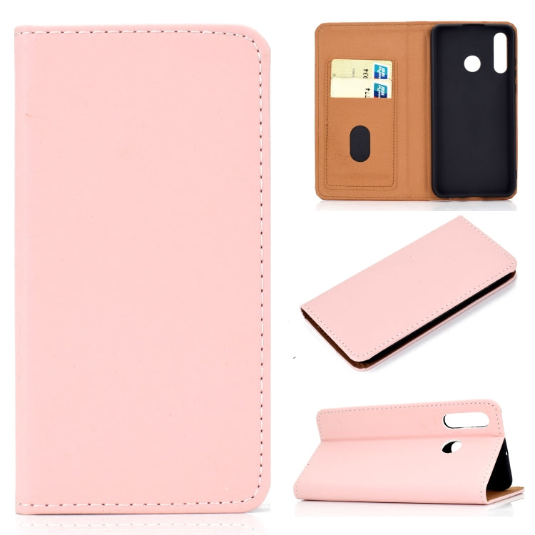 For Huawei P30 Lite Solid Color Magnetic Horizontal Flip Leather Case with Card Slot & Holder