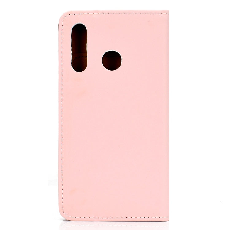 For Huawei P30 Lite Solid Color Magnetic Horizontal Flip Leather Case with Card Slot & Holder