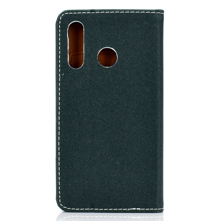 For Huawei P30 Lite Solid Color Magnetic Horizontal Flip Leather Case with Card Slot & Holder