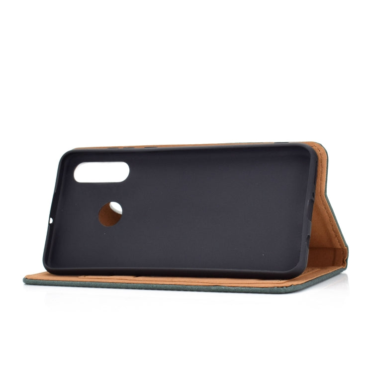For Huawei P30 Lite Solid Color Magnetic Horizontal Flip Leather Case with Card Slot & Holder