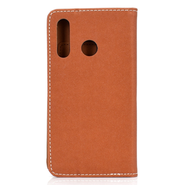 For Huawei P30 Lite Solid Color Magnetic Horizontal Flip Leather Case with Card Slot & Holder