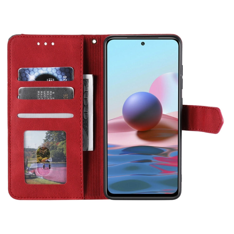 For Xiaomi Redmi Note 10 5G Stitching Calf Texture Horizontal Flip Leather Case with Holder & Card Slots & Wallet
