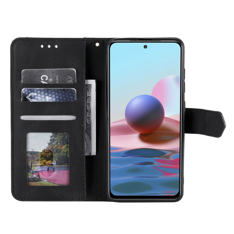 For Xiaomi Redmi Note 10 5G Stitching Calf Texture Horizontal Flip Leather Case with Holder & Card Slots & Wallet