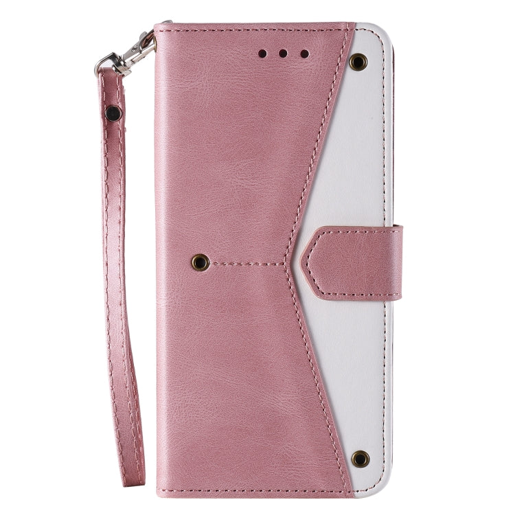 For Xiaomi Redmi K40 Stitching Calf Texture Horizontal Flip Leather Case with Holder & Card Slots & Wallet