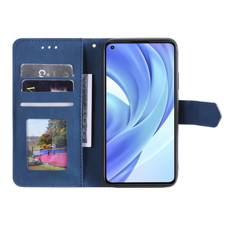 For Xiaomi Mi 11 Lite Stitching Calf Texture Horizontal Flip Leather Case with Holder & Card Slots & Wallet