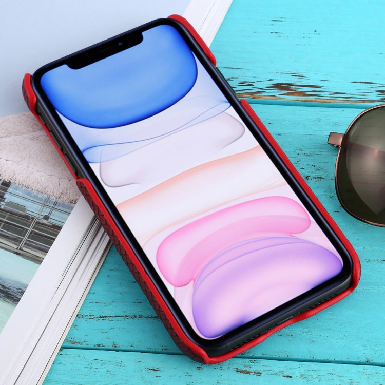 For iPhone 11 Snakeskin Texture Paste Skin PC Protective Case