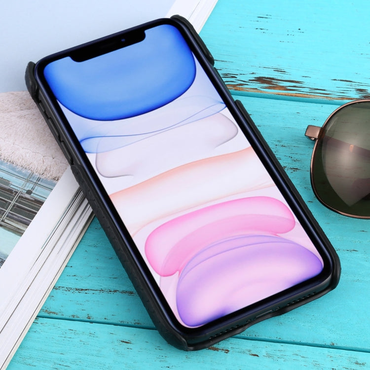 For iPhone 11 Snakeskin Texture Paste Skin PC Protective Case
