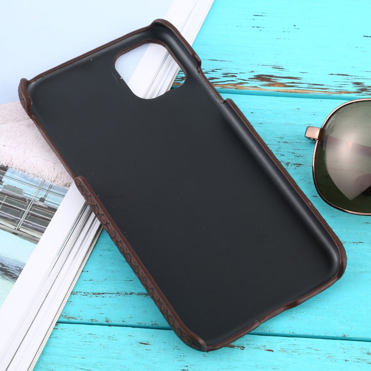 For iPhone 11 Snakeskin Texture Paste Skin PC Protective Case