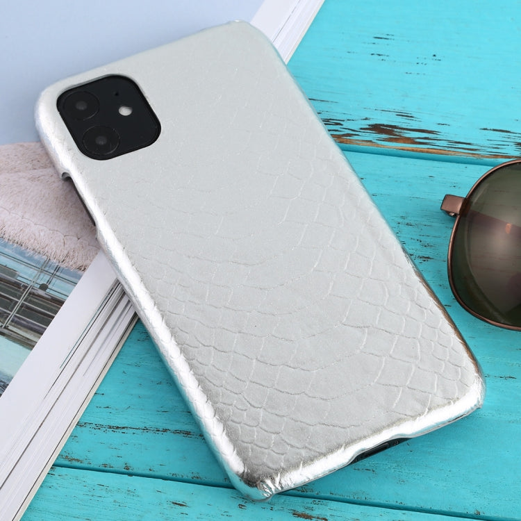 For iPhone 11 Snakeskin Texture Paste Skin PC Protective Case