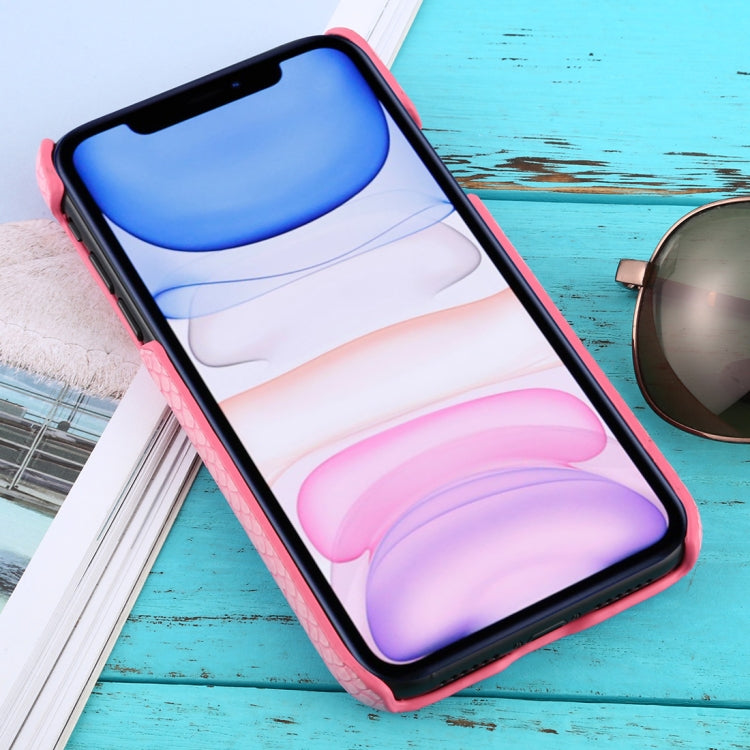 For iPhone 11 Snakeskin Texture Paste Skin PC Protective Case