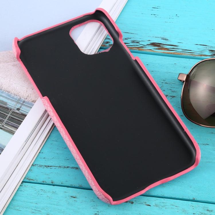 For iPhone 11 Snakeskin Texture Paste Skin PC Protective Case