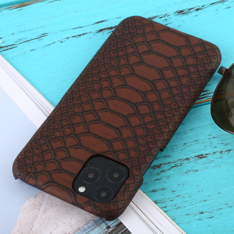 For iPhone 11 Pro Snakeskin Texture Paste Skin PC Protective Case
