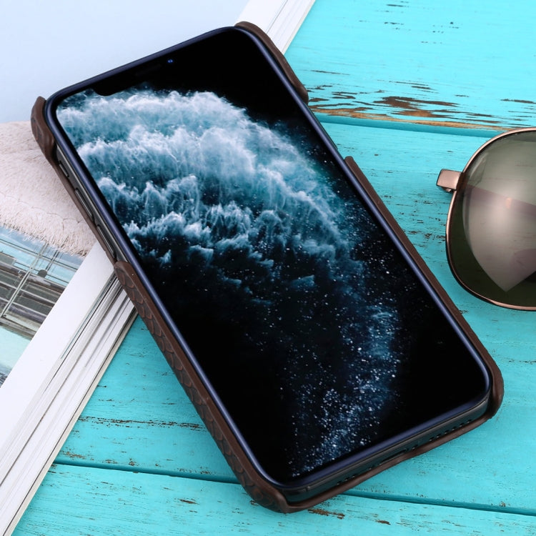 For iPhone 11 Pro Snakeskin Texture Paste Skin PC Protective Case