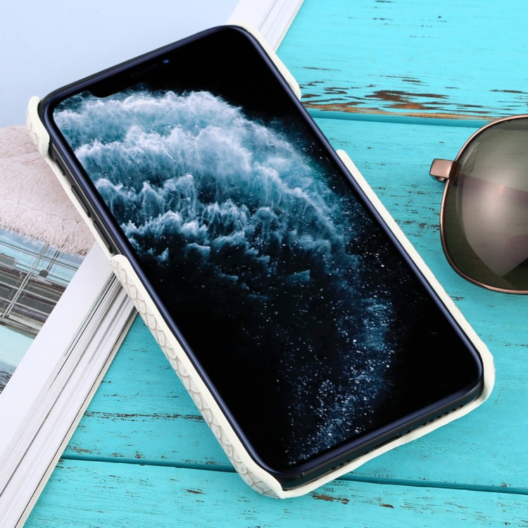For iPhone 11 Pro Snakeskin Texture Paste Skin PC Protective Case