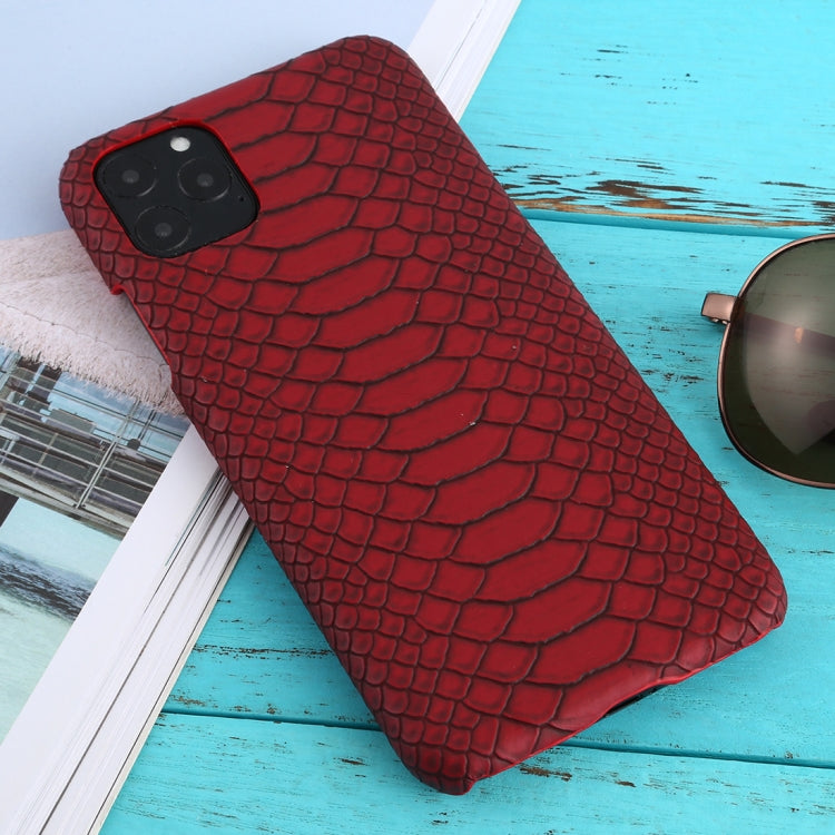 For iPhone 11 Pro Max Snakeskin Texture Paste Skin PC Protective Case