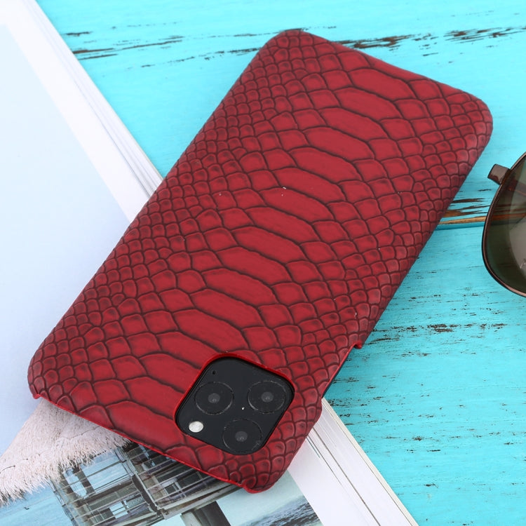 For iPhone 11 Pro Max Snakeskin Texture Paste Skin PC Protective Case