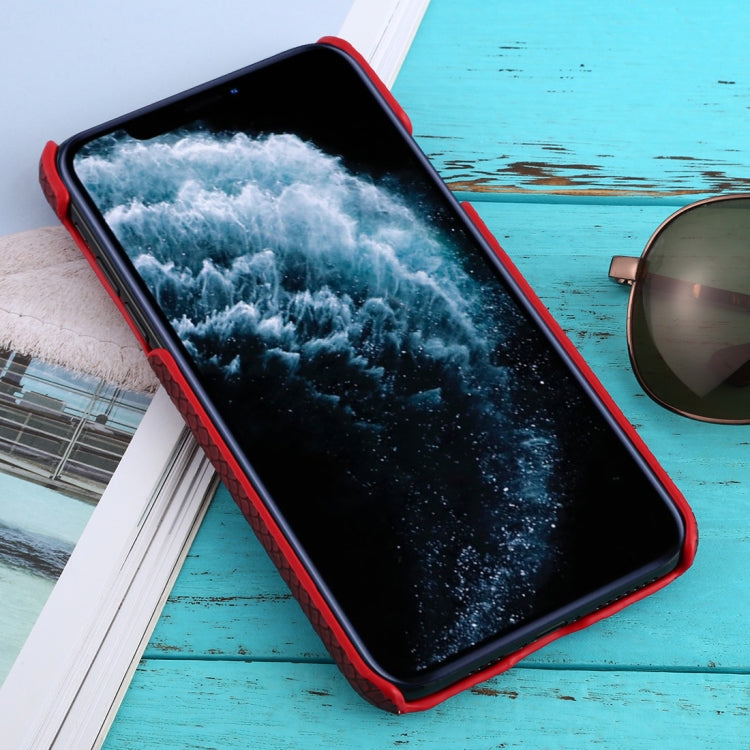 For iPhone 11 Pro Max Snakeskin Texture Paste Skin PC Protective Case