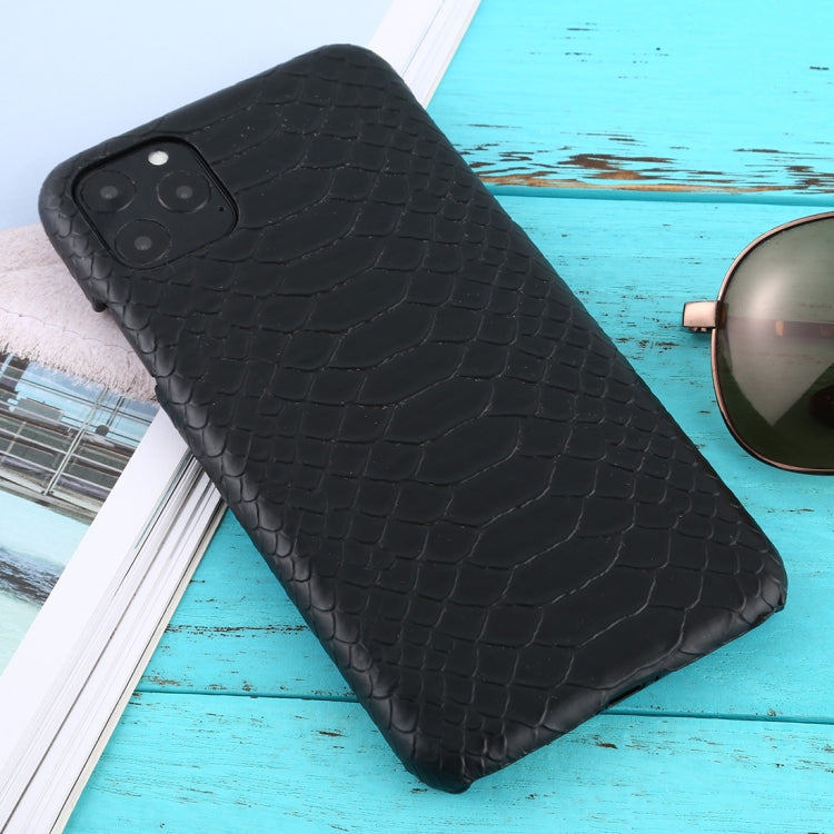 For iPhone 11 Pro Max Snakeskin Texture Paste Skin PC Protective Case