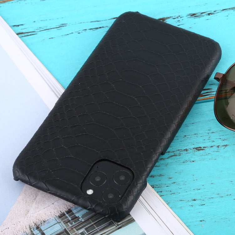 For iPhone 11 Pro Max Snakeskin Texture Paste Skin PC Protective Case