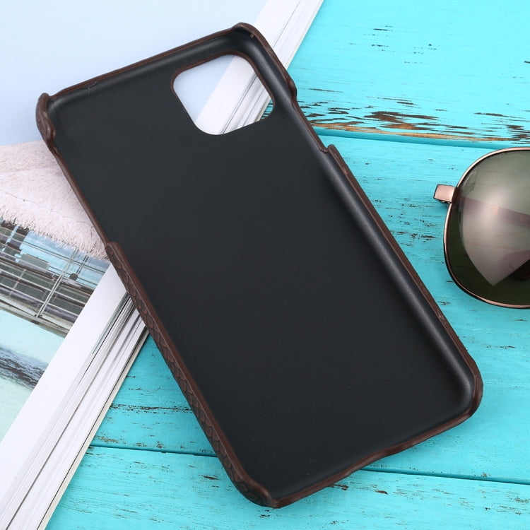 For iPhone 11 Pro Max Snakeskin Texture Paste Skin PC Protective Case