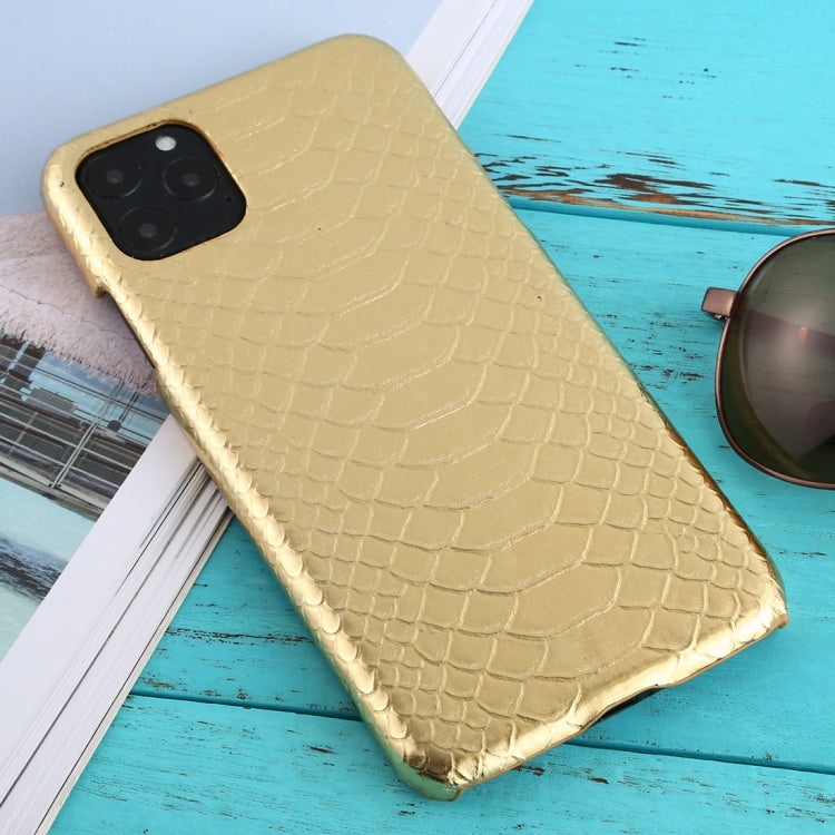 For iPhone 11 Pro Max Snakeskin Texture Paste Skin PC Protective Case