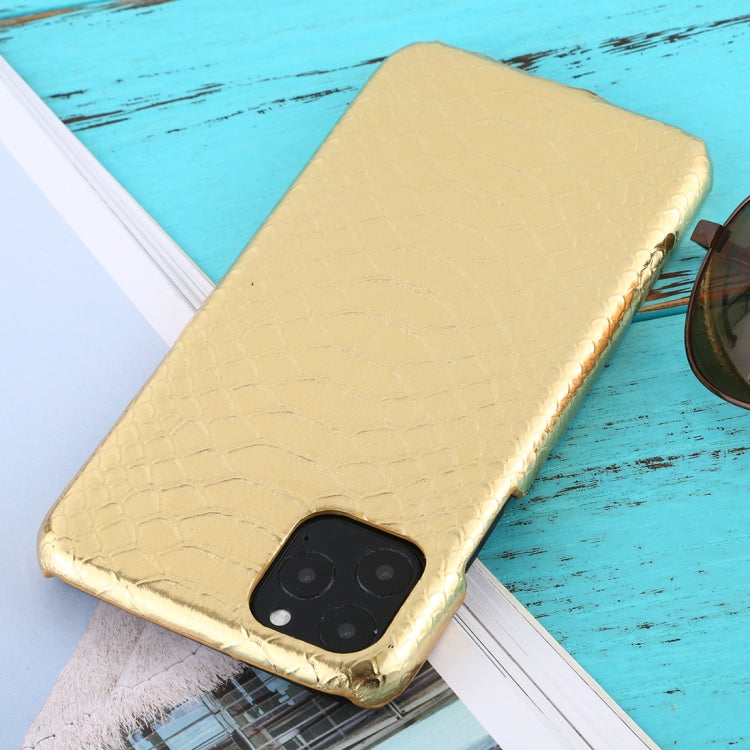 For iPhone 11 Pro Max Snakeskin Texture Paste Skin PC Protective Case