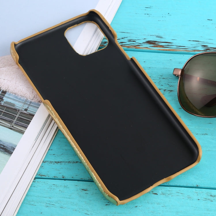 For iPhone 11 Pro Max Snakeskin Texture Paste Skin PC Protective Case