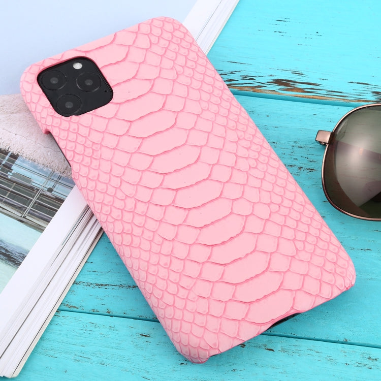 For iPhone 11 Pro Max Snakeskin Texture Paste Skin PC Protective Case