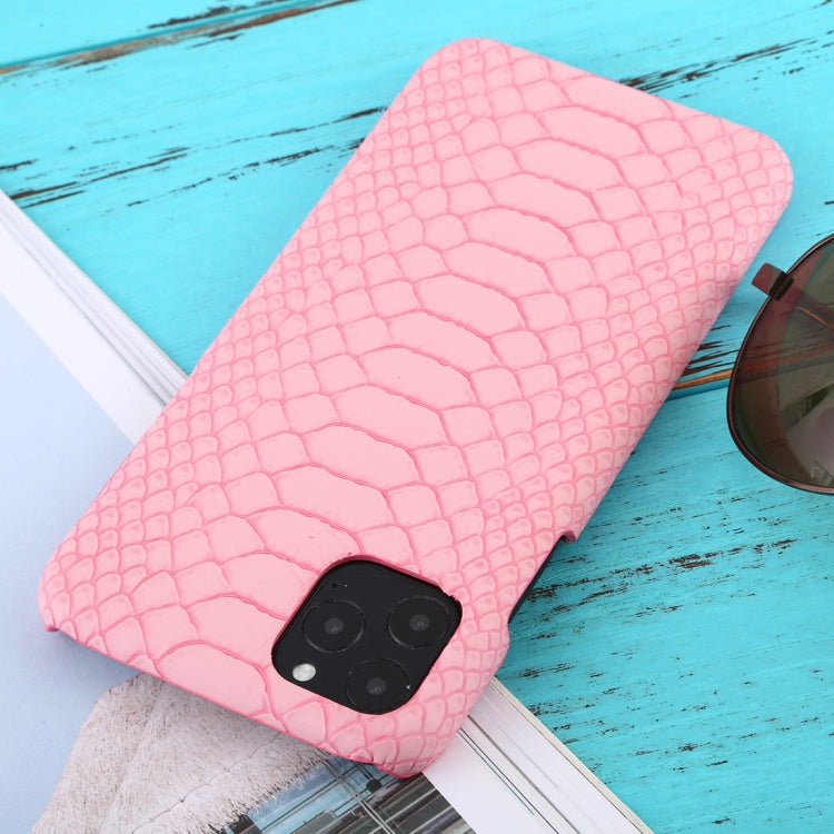 For iPhone 11 Pro Max Snakeskin Texture Paste Skin PC Protective Case