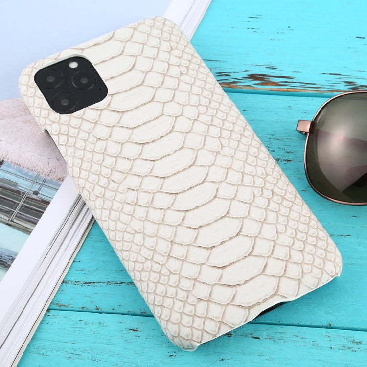 For iPhone 11 Pro Max Snakeskin Texture Paste Skin PC Protective Case