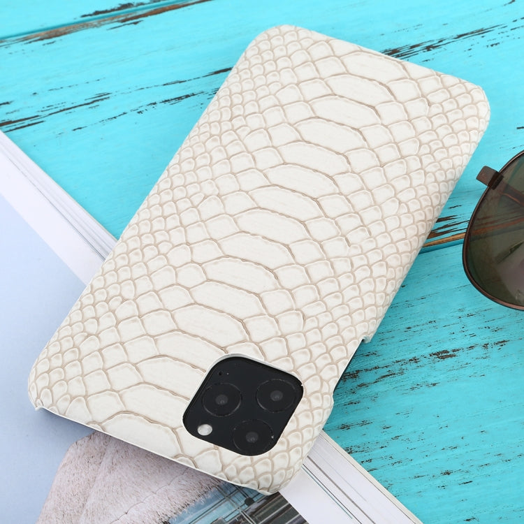 For iPhone 11 Pro Max Snakeskin Texture Paste Skin PC Protective Case