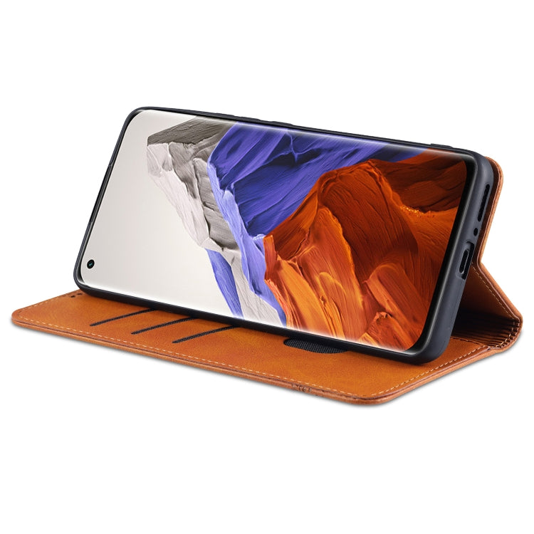 For Xiaomi Mi 11 Pro AZNS Magnetic Calf Texture Horizontal Flip Leather Case with Card Slots & Holder & Wallet