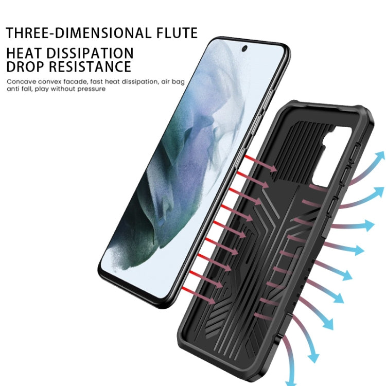 For vivo iQOO Z3 5G / Y72 5G Vanguard Warrior All Inclusive Double-color Shockproof TPU + PC Protective Case with Holder