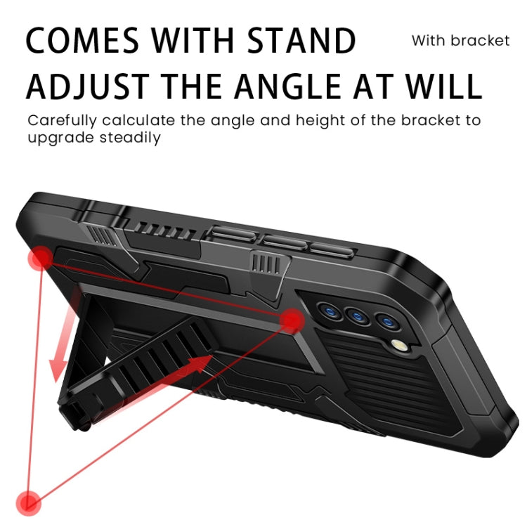 For vivo iQOO Z3 5G / Y72 5G Vanguard Warrior All Inclusive Double-color Shockproof TPU + PC Protective Case with Holder