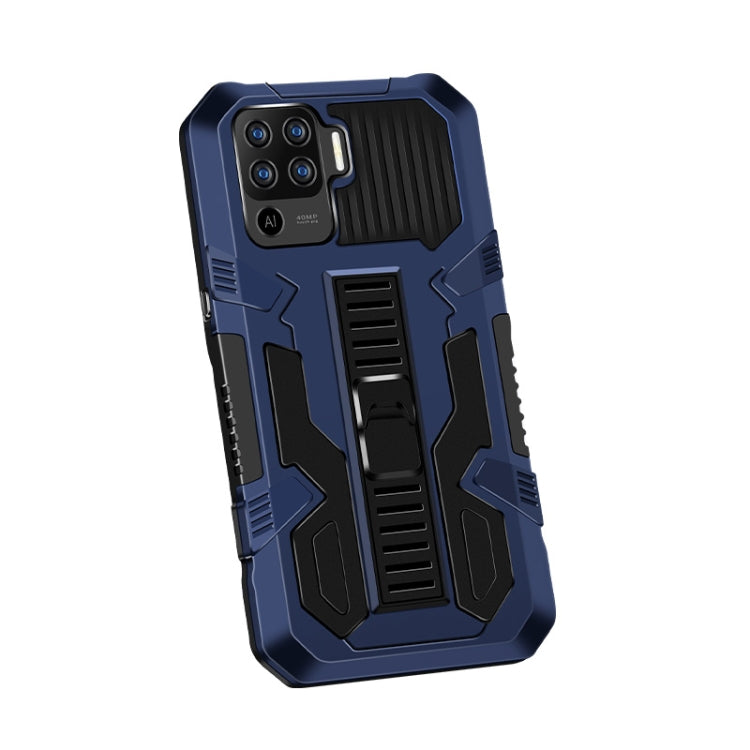 For OPPO A94 4G Vanguard Warrior All Inclusive Double-color Shockproof TPU + PC Protective Case with Holder