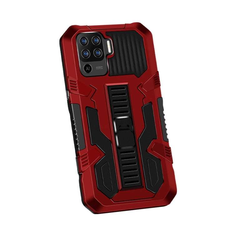 For OPPO A94 4G Vanguard Warrior All Inclusive Double-color Shockproof TPU + PC Protective Case with Holder