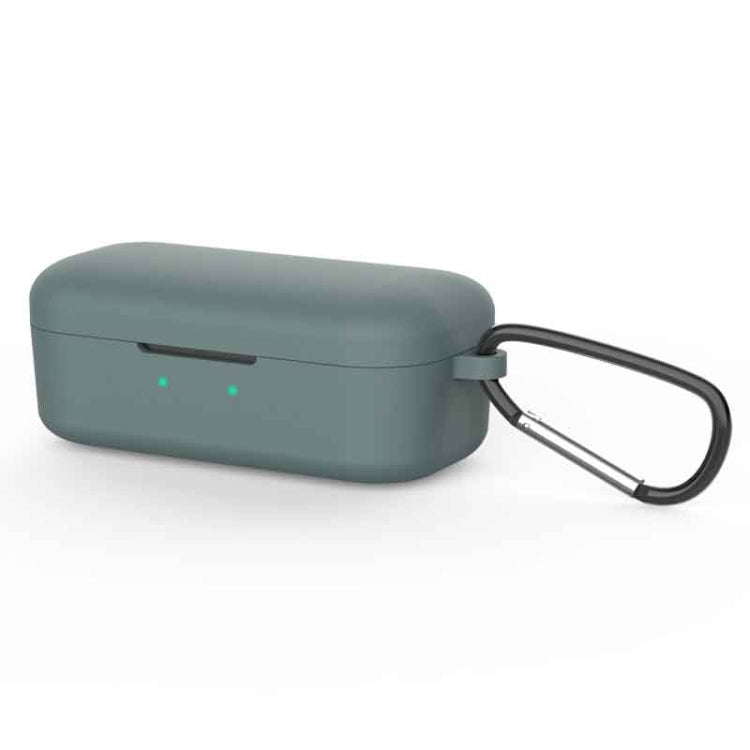 Pure Color Silicone Earphone Protective Case for QCY T5, with Hanging Buckle
